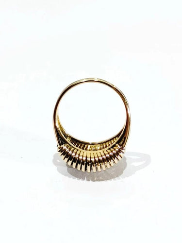 Bague 58 Bague spirales en or jaune 18 carats et diamants 58 Facettes