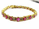 Bracelet Bracelet en or jaune, diamants et rubis 58 Facettes