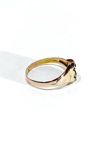 Bague 63.5 Art nouveau - Bague en or rose et jaune 18 carats et saphirs 58 Facettes