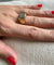 Bague 57 Bague pavée en or 18 carats avec 44 diamants 58 Facettes