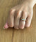 Bague 54 Alliance - Bague en or champagne 18 carats et diamants 58 Facettes 3470