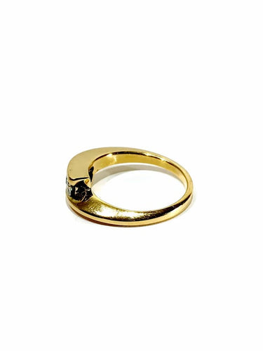 Bague 54 Alliance - Bague en or champagne 18 carats et diamants 58 Facettes 3470