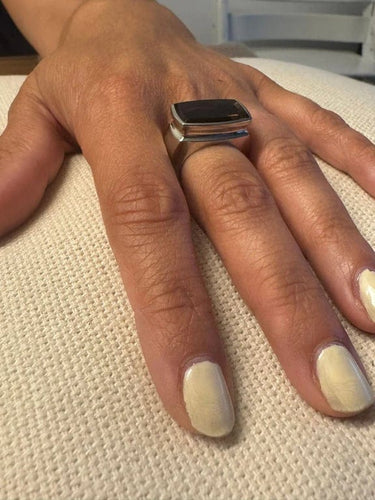 Bague 56 FRED - Bague en or blanc 18 carats au quartz fumé 58 Facettes