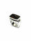 Bague 56 FRED - Bague en or blanc 18 carats au quartz fumé 58 Facettes