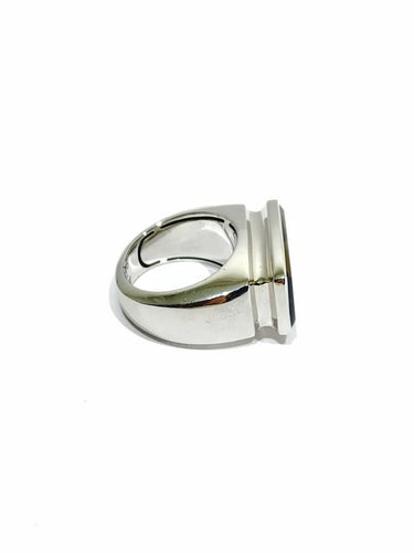 Bague 56 FRED - Bague en or blanc 18 carats au quartz fumé 58 Facettes