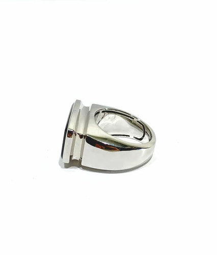 Bague 56 FRED - Bague en or blanc 18 carats au quartz fumé 58 Facettes