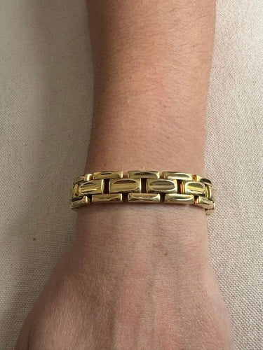 Bracelet Bracelet réversible en or rose et or jaune 18 carats 58 Facettes