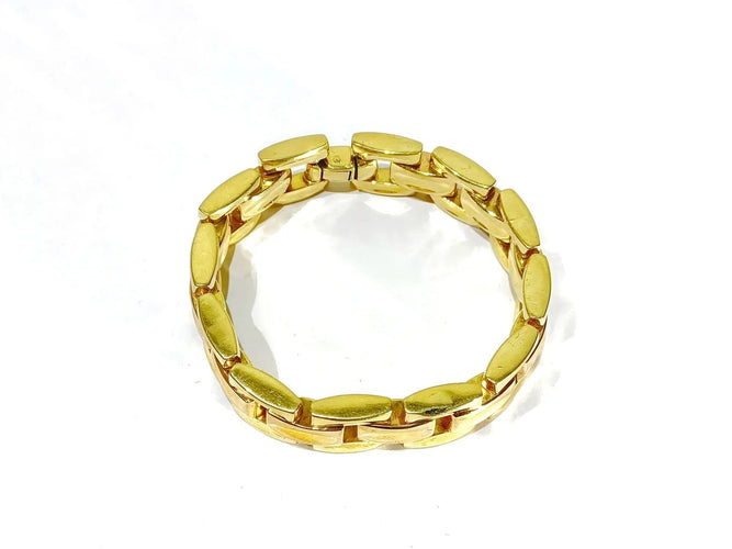 Bracelet Bracelet réversible en or rose et or jaune 18 carats 58 Facettes