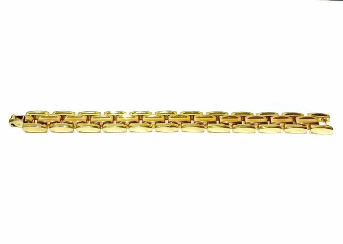 Bracelet Bracelet réversible en or rose et or jaune 18 carats 58 Facettes