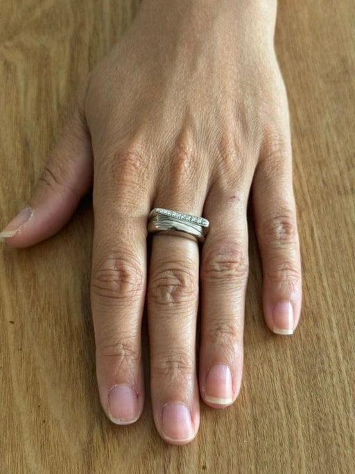 Bague 56 Fred Success - Bague en or blanc et diamants 58 Facettes