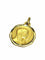 Pendentif Augis - Médaille Vierge Marie / Notre-Dame de Lourdes en or jaune 18 carats 58 Facettes