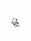 Bague 55 Bague en or blanc 18 carats sertie d’une aigue-marine 58 Facettes
