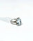Bague 55 Bague en or blanc 18 carats sertie d’une aigue-marine 58 Facettes