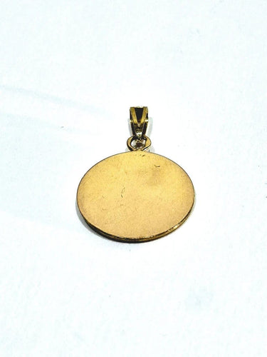 Pendentif Médaille de la Vierge en or jaune 18 carats et or rose 58 Facettes