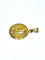 Pendentif Médaille de la Vierge en or jaune 18 carats et or rose 58 Facettes