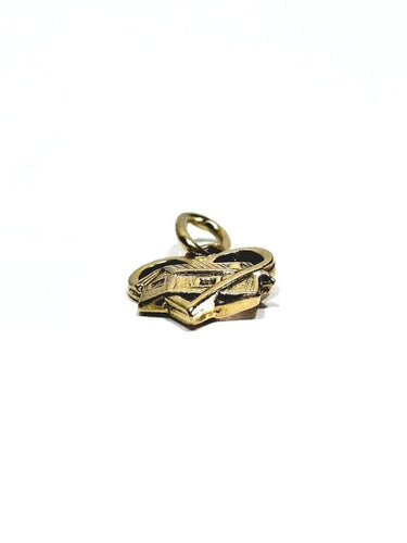 Pendentif Pendentif maison en cœur en or rose 18 carats 58 Facettes