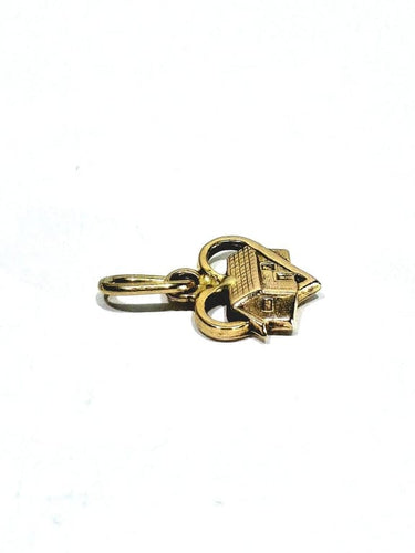 Pendentif Pendentif maison en cœur en or rose 18 carats 58 Facettes