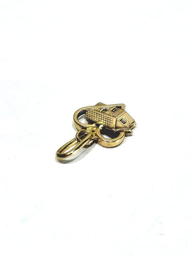 Pendentif Pendentif maison en cœur en or rose 18 carats 58 Facettes