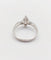 Bague 55 Bague solitaire en or blanc 18k avec diamants taille navette et baguettes 58 Facettes A06479