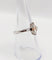 Bague 55 Bague solitaire en or blanc 18k avec diamants taille navette et baguettes 58 Facettes A06479