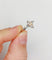 Bague 55 Bague solitaire en or blanc 18k avec diamants taille navette et baguettes 58 Facettes A06479