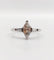 Bague 55 Bague solitaire en or blanc 18k avec diamants taille navette et baguettes 58 Facettes A06479