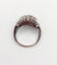 Bague 53.5 Bague bombée Art déco en or blanc 18k et platine, diamants 58 Facettes A06454