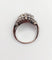 Bague 53.5 Bague bombée Art déco en or blanc 18k et platine, diamants 58 Facettes A06454