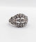 Bague 53.5 Bague bombée Art déco en or blanc 18k et platine, diamants 58 Facettes A06454