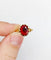 Bague 53 Bague antique en or rose 18k aux grenats de Perpignan 58 Facettes A06485