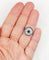 Bague 51 Bague cible Art déco en platine 900, saphir et diamants taille ancienne 58 Facettes A06489