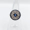 Bague 51 Bague cible Art déco en platine 900, saphir et diamants taille ancienne 58 Facettes A06489