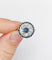 Bague 51 Bague cible Art déco en platine 900, saphir et diamants taille ancienne 58 Facettes A06489