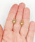 Boucles d'oreilles Dormeuses fleurs antiques en or 18 ct et perles (circa 1900) 58 Facettes A06493