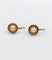 Boucles d'oreilles Dormeuses fleurs antiques en or 18 ct et perles (circa 1900) 58 Facettes A06493