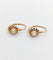 Boucles d'oreilles Dormeuses fleurs antiques en or 18 ct et perles (circa 1900) 58 Facettes A06493