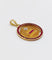 Pendentif Augis - Pendentif médaille d’amour 23 mm en or jaune 18k, diamants et rubis 58 Facettes A03182