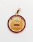 Pendentif Augis - Pendentif médaille d’amour 23 mm en or jaune 18k, diamants et rubis 58 Facettes A03182