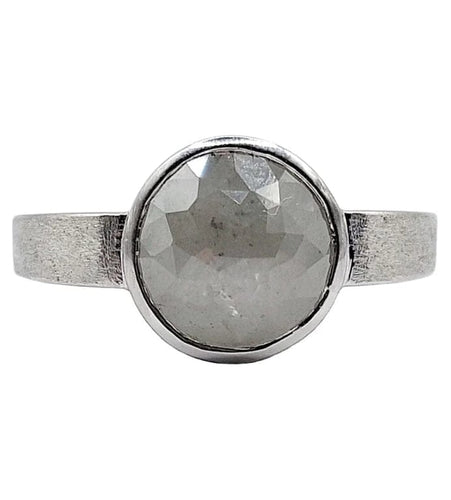 Bague 52 Pagliani - Bague en or gris 18k avec diamant gris 3,50 ct 58 Facettes A01232