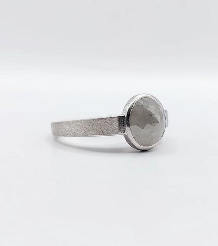 Bague 52 Pagliani - Bague en or gris 18k avec diamant gris 3,50 ct 58 Facettes A01232