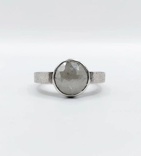 Bague 52 Pagliani - Bague en or gris 18k avec diamant gris 3,50 ct 58 Facettes A01232
