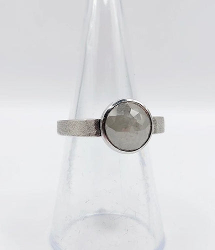 Bague 52 Pagliani - Bague en or gris 18k avec diamant gris 3,50 ct 58 Facettes A01232