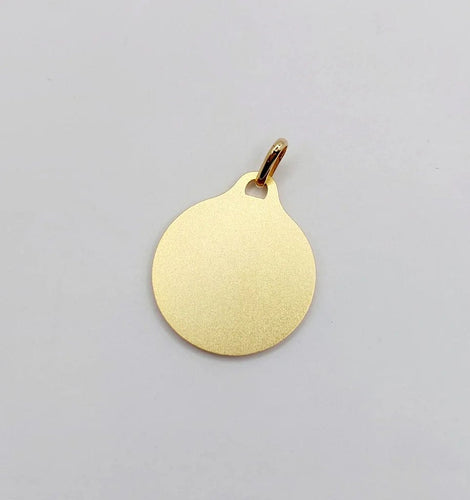 Pendentif AUGIS - Pendentif Médaille d’Amour en or jaune 18k, saphir et diamant 58 Facettes J10720X000