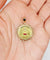 Pendentif Augis - Pendentif médaille d’amour 26 mm en or rose 18k et rubis 58 Facettes A05093