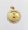 Pendentif Augis - Pendentif médaille d’amour 26 mm en or rose 18k et rubis 58 Facettes A05093