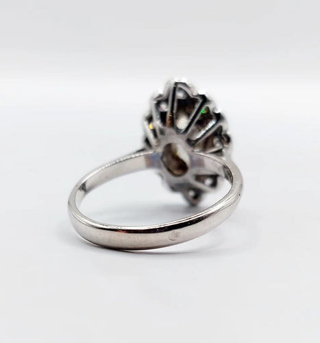 Bague 50 Bague marquise Art déco en or blanc 18k et diamants 58 Facettes A05282