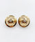 Boucles d'oreilles Puces d’oreilles Art déco demi-sphères en or 18k et diamants 58 Facettes A03419