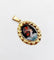 Pendentif Pendentif Art nouveau en or rose 18k avec plaque émaillée 58 Facettes A05510
