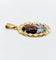 Pendentif Pendentif Art nouveau en or rose 18k avec plaque émaillée 58 Facettes A05510