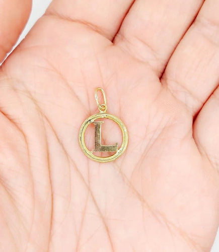 Pendentif Pendentif Art nouveau lettre L en or jaune 18k 58 Facettes A05553
